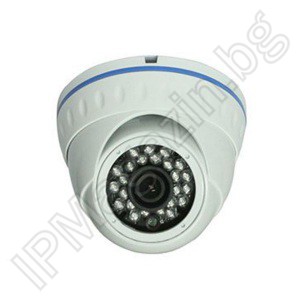 CV-D401HQ dome camera with infrared illumination for video surveillance