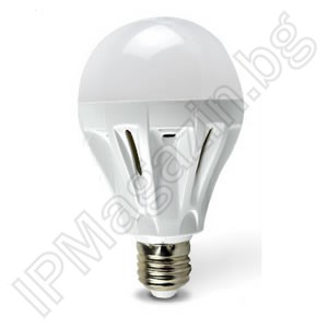 Енергоспестяваща, LED лампа, 9W, E27, топло бяло 