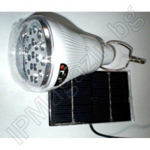 GR-020 - соларна, LED лампа, 20 диода 