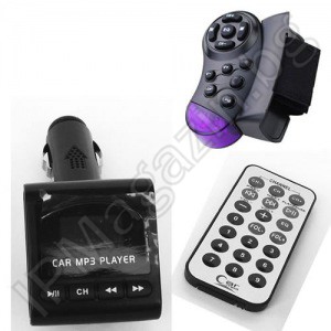1.4 "LCD, MP3 Player, FM transmitter, USB, MicroSD /, remote control, car steering wheel 