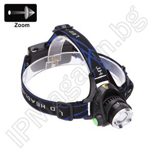 SF-536 - battery, LED headlamp, headlamp, CREE T6, focus adjustment, 3-mode illumination 