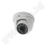 CV-V102HQ Vandal dome camera with IR illumination for CCTV