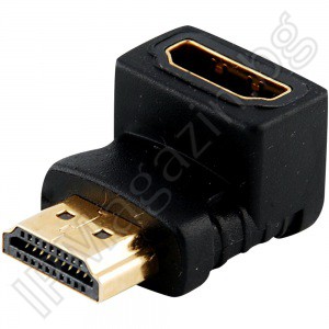 HDMI-90 - Преходник, адаптер, HDMI Female към HDMI Male, 90 градуса, Г образен 