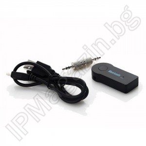 Bluetooth, hands-free, музикален приемник, USB, стерео жак 3.5mm, 10m 