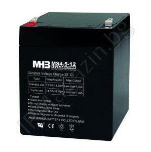 MS4.5-12 - MHB, акумулаторна батерия, 12V, 4.5Ah, F1 