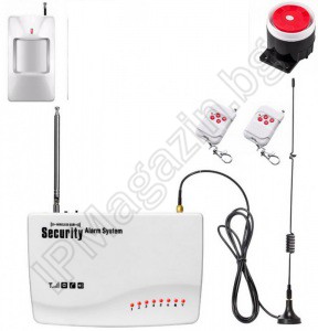 IP-AP013-1D - wireless, GSM home alarm, 1 motion sensor, 2 remote 