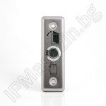 CV-CR67B - Exit button made of stainless steel 