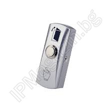 PBK-815C (LED) - Exit button with aluminum housing, stainless steel button 