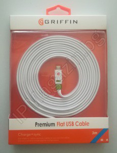 GRIFFIN, интерфейсен кабел, micro USB към USB , Flat, 3m 