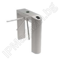 EX105 - solid, industrial, three-arm, bi-directional, tourniquet, stainless steel, automatically falling shoulders, trail type 