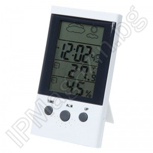 WSD-2A - влагомер, термометър, вътрешна температура, часовник, 2.9" LCD дисплей 