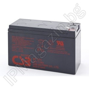 GP1272 - CSB, rechargeable battery, 12V, 7.2Ah, F2 