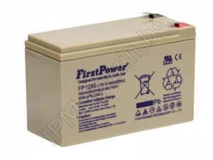 FP1290 - First Power, rechargeable battery, 12V, 9Ah, F2 