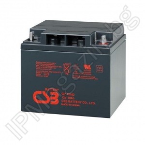 GP12400 - CSB, rechargeable battery, 12V 40Ah, T8 