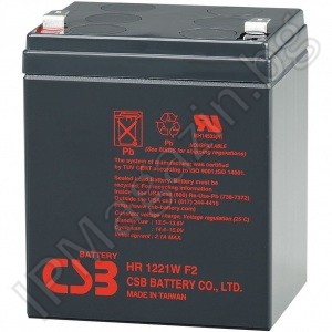 HR1221W - CSB, rechargeable battery, 12V, 5.3Ah, F2 