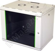 LN-PR09U6045-LG - 9U, 19", 600x450x505mm, стенен монтаж, комуникационен шкаф