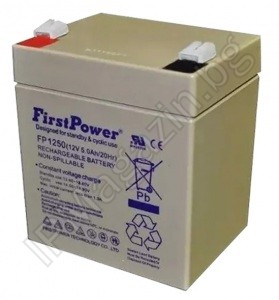 FP1250 - First Power, акумулаторна батерия, 12V, 5Ah, F2 