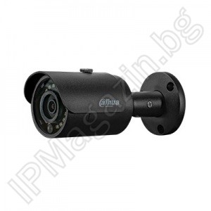 IPC-HFW1230S-0280B-BLACK  - 2.8mm, 30m, външен монтаж, булет 2Mpix 1080P FullHD, IP камера за наблюдение, DAHUA LITE+ СЕРИЯ
