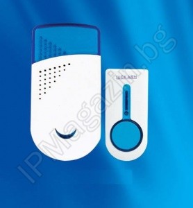 IPWD014 - безжичен звънец, за входна врата, за дома, 8 мелодии,  на батерии 