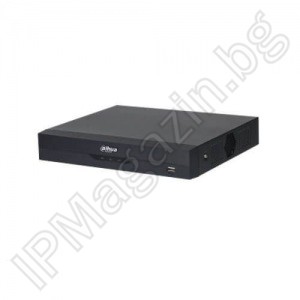 XVR5104HE‐I3 - 4(6) каналeн, 4 камери + 2 IP, пентабрид 1080P (2.4Mpix), NON-REALTIME, HDCVI, цифров видеорекордер, DVR DAHUA