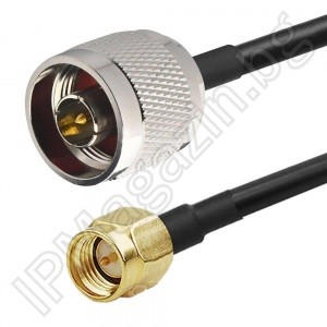 N-Male към SMA-Male, асемблиран, високочестотен, кабел, 1m 