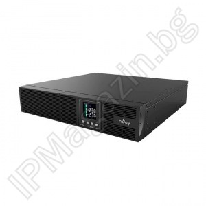Aster 1K - 1000VA/900W, On-Line технология, LCD дисплей, 8x IEC C13 контакта, USB/LAN управление, RACK MOUNT UPS