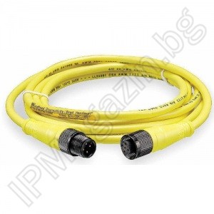 IP-M12-4D / 12 - M12 Patch cable for mobile IP cameras, length 12m DAHUA