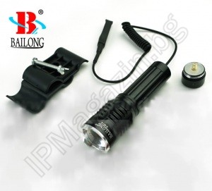 BL-Q911-HUNTING - акумулаторен, LED фенер, T6, 1 режим светене, с приставка за лов, пушка 