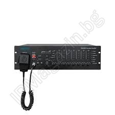 PAVA8501 - 500W, 8-зонов, оповестителен, система за, гласово известяване 