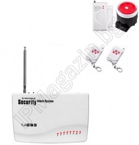 IP-AP013-1M - безжична, GSM аларма за дома, с 1 МУК за врата, 2 дистанционни 
