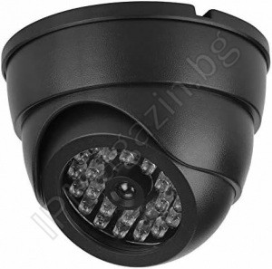 IP-FC009 - фалшива, бутафорна, имитираща куполна камера с подсветка за видеонаблюдение 