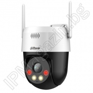 P3AE-PV-0400B - 3MP, 3mm, 10m, SD слот, външен монтаж, PT, куполна WiFi, безжична, IP камера за наблюдение, за дома, DAHUA