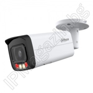 IPC-HFW2449T-AS-IL-0360B - 3.6mm, 50m LED, Full Color, POE, външен монтаж, булет 4Mpix 1520P, IP камера за наблюдение, DAHUA, LITE+ СЕРИЯ