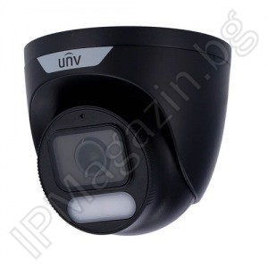 IPC3624LE-ADF28K-WP-BLACK - 2.8mm, 30m, ColorHunter, външен монтаж, куполна 4Mpix 1440P, IP камера за наблюдение, UNIVIEW