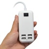 15W, USB charger, coupler, with 4 USB outputs